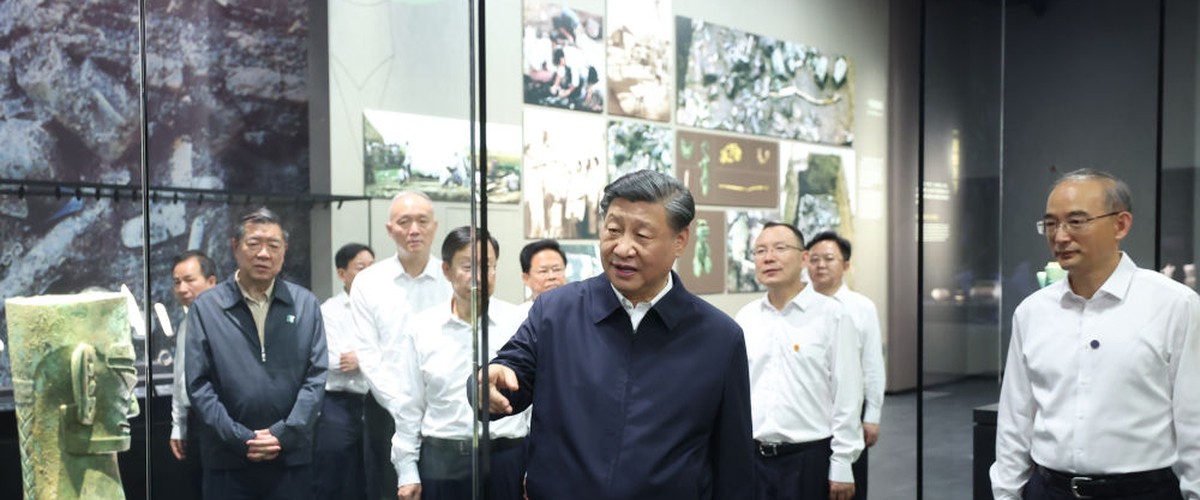 习近平总书记考察三星堆博物馆